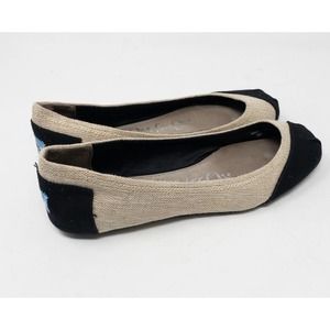 TOMS  Burlap Alessandra Vegan Classics Ballet Flat Women's Size 8